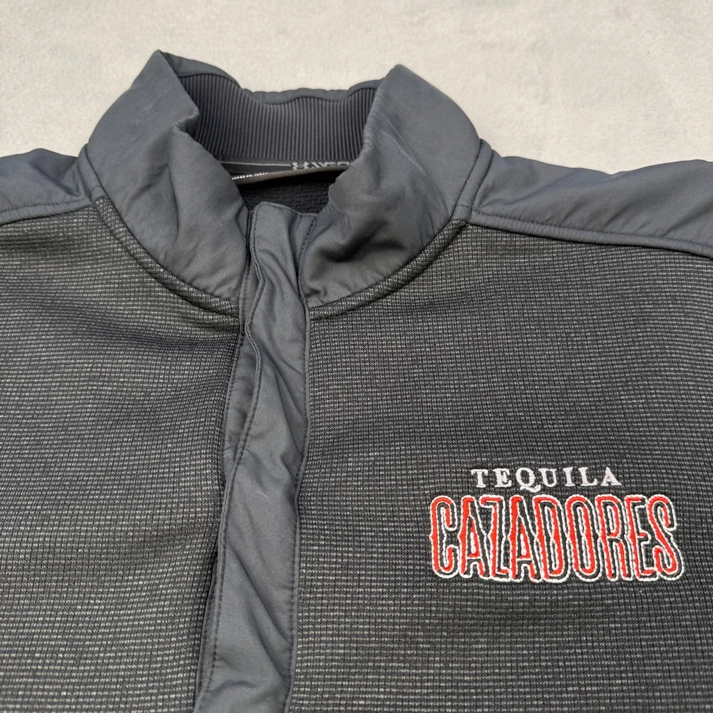 Under Armour Golf Sweatshirt Mens Large Gray 1/4 Zip ColdGear Tequila Cazadores